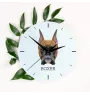 Boxer, German Boxer I - geometric wall clock with a picture and the brand name Art-Dog