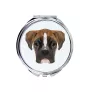 Boxer III - miroir avec une image et un motif géométrique de la marque Art-Dog
