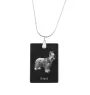 Briard, Berger de Brie - Crystal pendant with dog, silver necklace with photo, personalised pendant by Art-Dog brand