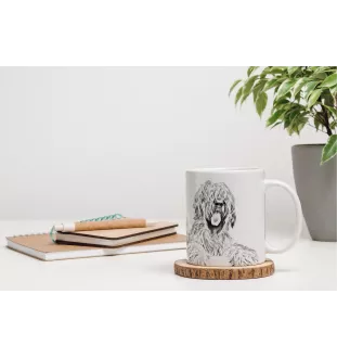 Briard, Berger de Brie - cup with a dog, cheerful cup for a dog lover, personalized gift from the Art-Dog brand