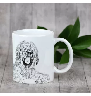 Briard, Berger de Brie - Tasse mit Hund, fröhliche Tasse für Hundeliebhaber, personalisiertes Geschenk der Marke Art-Dog