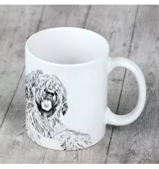 Briard, Berger de Brie - cup with a dog, cheerful cup for a dog lover, personalized gift from the Art-Dog brand