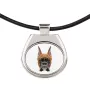 Boxer, German Boxer I - necklace with a geometric design and the inscription "Art-Dog"
