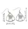 Boxer III - boucles d'oreilles avec chien, boucles d'oreilles pendantes avec photo, bijoux personnalisés avec impression de la marque Art-Dog