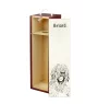 Berger de Brie, Briard - boîte à vin avec chien, boîte à alcool avec graphisme, boîte cadeau personnalisée de la marque Art-Dog