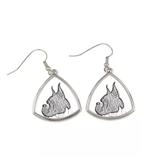 Boxer I - boucles d'oreilles avec chien, boucles d'oreilles pendantes avec photo, bijoux personnalisés avec impression de la marque Art-Dog