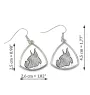 Boxer I - boucles d'oreilles avec chien, boucles d'oreilles pendantes avec photo, bijoux personnalisés avec impression de la marque Art-Dog