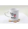 Boxer, German Boxer III - cup with a dog, adorable cup with a heart-shaped handle, universal gift from the Art-Dog brand