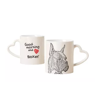 Boxer I - tasse avec chien, une tasse adorable avec une anse en forme de cœur, un cadeau universel de la marque Art-Dog