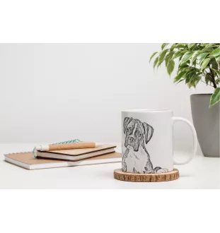 Boxer, German Boxer III - cup with a dog, cup with a photo, personalized gift from the Art-Dog brand