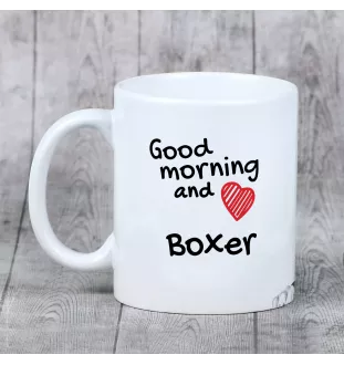 Boxer, German Boxer III - cup with a dog, cup with a photo, personalized gift from the Art-Dog brand