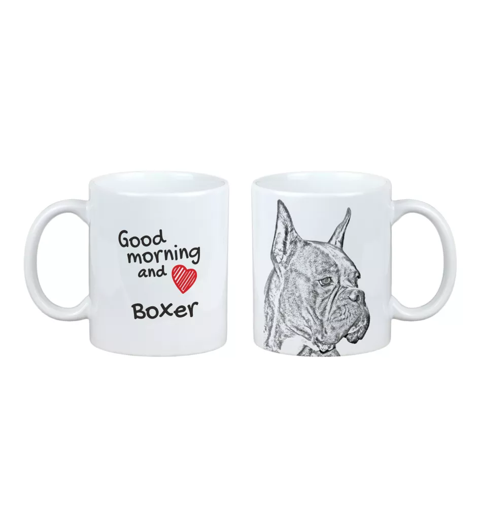 Boxer, German Boxer I - cup with a dog, cup with a photo, personalized gift from the Art-Dog brand