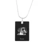 Boxer, German Boxer I - Crystal pendant with dog, silver necklace with photo, personalised pendant by Art-Dog brand