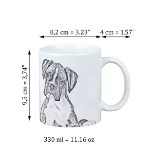Boxer, Deutscher Boxer III - Tasse mit Hund, Tasse mit Bild, personalisiertes Geschenk der Marke Art-Dog