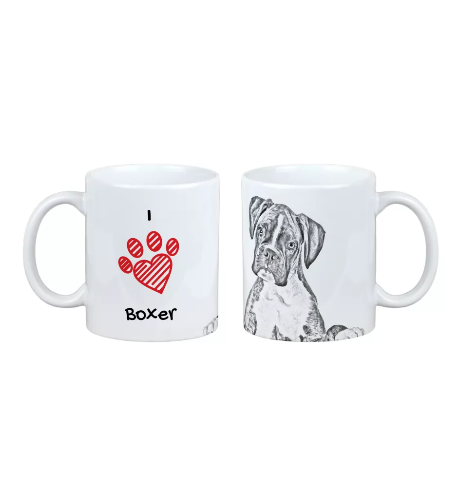 Boxer, Deutscher Boxer III - Tasse mit Hund, entzückende Tasse mit Grafik, Geschenk mit Ihrem Foto von der Marke Art-Dog