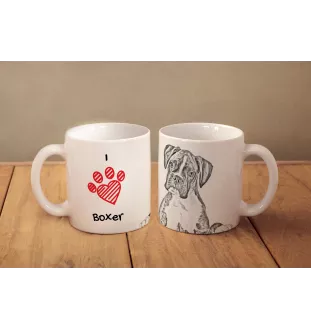 Boxer, Deutscher Boxer III - Tasse mit Hund, entzückende Tasse mit Grafik, Geschenk mit Ihrem Foto von der Marke Art-Dog