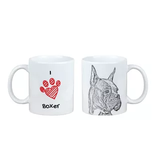 Boxer I - tasse avec chien, une tasse adorable avec une illustration, un cadeau avec votre photo de la marque Art-Dog