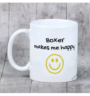 Boxer III - tasse avec chien, une tasse joyeuse pour les amoureux des chiens, un cadeau personnalisé de la marque Art-Dog