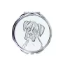 Boxer III - miroir de poche avec chien, miroir personnalisé pour sac à main, miroir compact avec impression de la marque Art-Dog