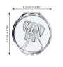 Boxer, Deutscher Boxer III - Taschenspiegel mit Hund, personalisierter Taschenspiegel, kompakter Spiegel mit Art-Dog-Logo