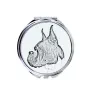 Boxer, German Boxer I - Pocket mirror with a dog, personalized mirror for a purse, compact mirror with Art-Dog brand print.
