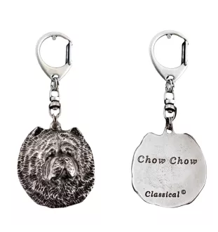 Chow Chow, Chowchow - Porte-clés argenté avec chien, décoration de sac à main, pendentif de sac à dos par la marque Art-Dog