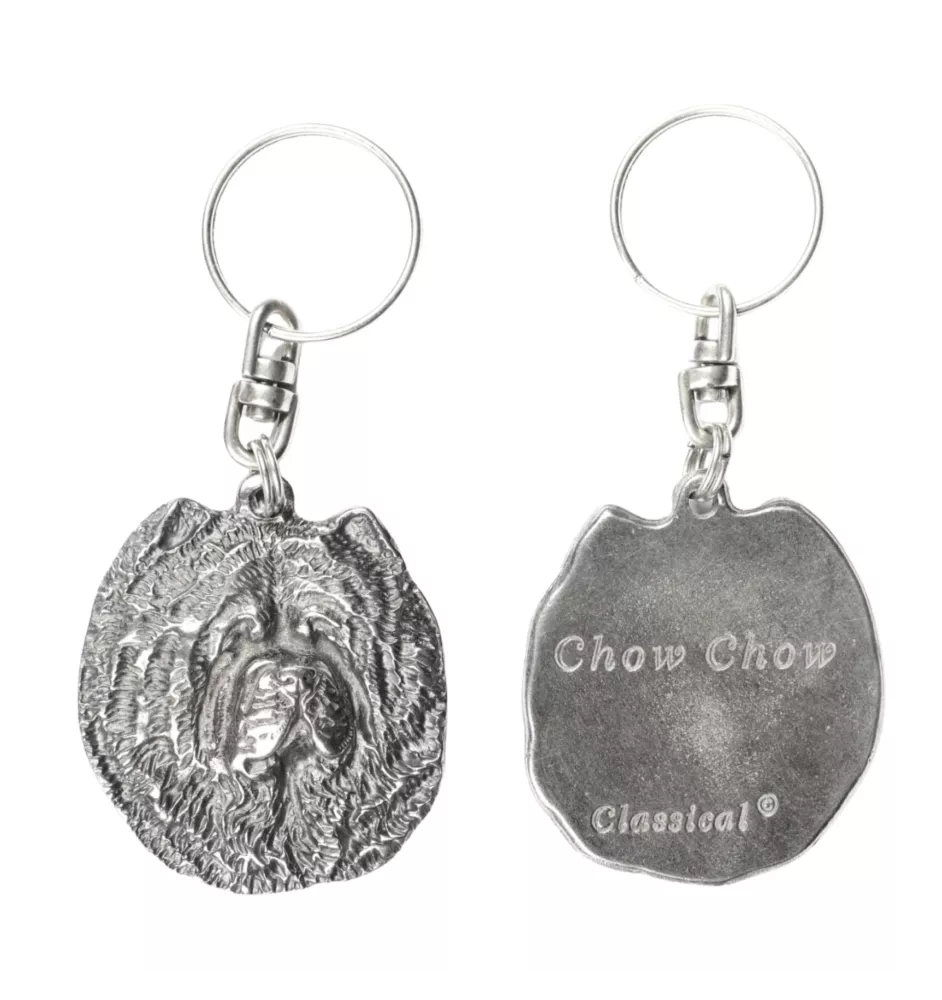 Chow Chow, Chowchow - Pendentif chien argenté, décoration de sac à main, pendentif sac à dos par la marque Art-Dog