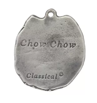 Chow Chow - Versilberte Hund Anhänger, Handtasche Dekoration, Rucksack-Anhänger von Art-Dog Marke