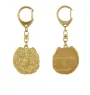 Chow Chow - Vergoldeter Schlüsselanhänger mit Hund, Handtaschenschmuck, Luxus-Accessoire der Marke Art-Dog