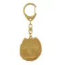 Chow Chow - Vergoldeter Schlüsselanhänger mit Hund, Handtaschenschmuck, Luxus-Accessoire der Marke Art-Dog