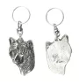 Chinese Crested Dog, Puff - Silver-plated pendant with a dog in a decorative box, handbag decoration, backpack pendant by Art-Dog brand