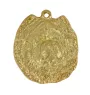 Chow Chow - Gilded key ring with dog, handbag decoration, luxury accessory by Art-Dog brand