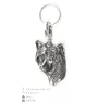 Chinese Crested Dog, Puff - Silver-plated pendant with a dog in a decorative box, handbag decoration, backpack pendant by Art-Dog brand