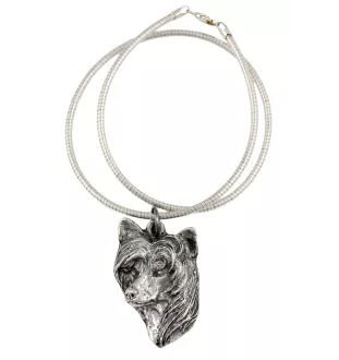 Chinesischer Schopfhund - Hundehalsband, einzigartiger Schmuck für den Hundefan, einzigartiger Kreuzotter-Anhänger der Marke Art-Dog