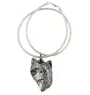 Chinese Crested Dog, Puff - Dog necklace, unique jewellery for the dog fan, unique adder pendant by Art-Dog brand