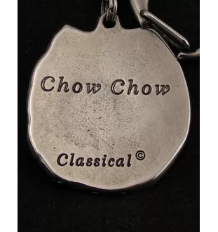 Chow Chow - Halskette mit Hund, versilberter Anhänger für Hundefans, einzigartiger Schmuck der Marke Art-Dog