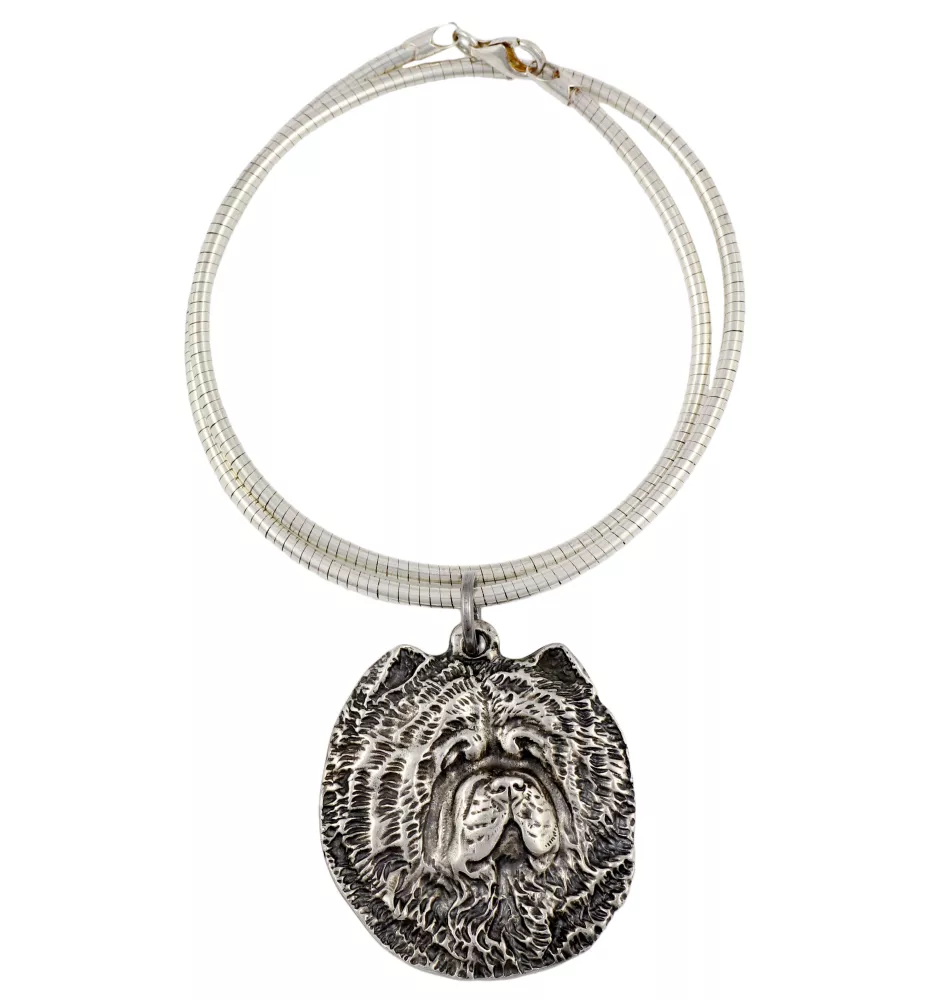 Chow Chow - Hundehalsband, einzigartiger Schmuck für den Hundefan, einzigartiger Kreuzotter-Anhänger der Marke Art-Dog