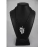 Chinese Crested Dog, Puff - Dog necklace in gift box, silver-plated locket for dog fan, striking pendant by Art-Dog brand