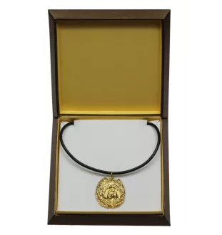 Chow Chow - Dog necklace in gift box, gold-plated pendant for dog fan, striking jewellery by Art-Dog