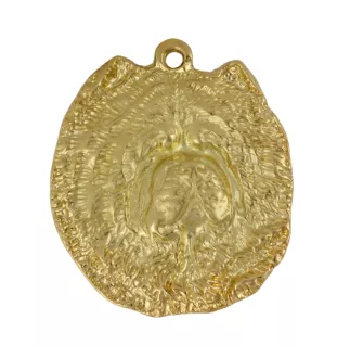 Chow Chow, Chowchow - Collier de chien dans une boîte cadeau, pendentif plaqué or pour les fans de chiens, bijoux remarquables par Art-Dog