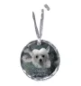 Chinesischer Schopfhund - Kristallkugel mit Foto, Hundebild im Kristall, personalisierter Christbaumschmuck von Art-Dog.