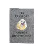 Chien chinois à crête, chien nu chinois - Porte passeport pour chien, porte document, cadeau pour le voyageur de la marque Art-Dog