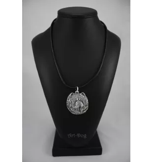 Chow Chow - Hundehalsband in Geschenkbox, versilbertes Medaillon für Hundefans, markanter Anhänger der Marke Art-Dog