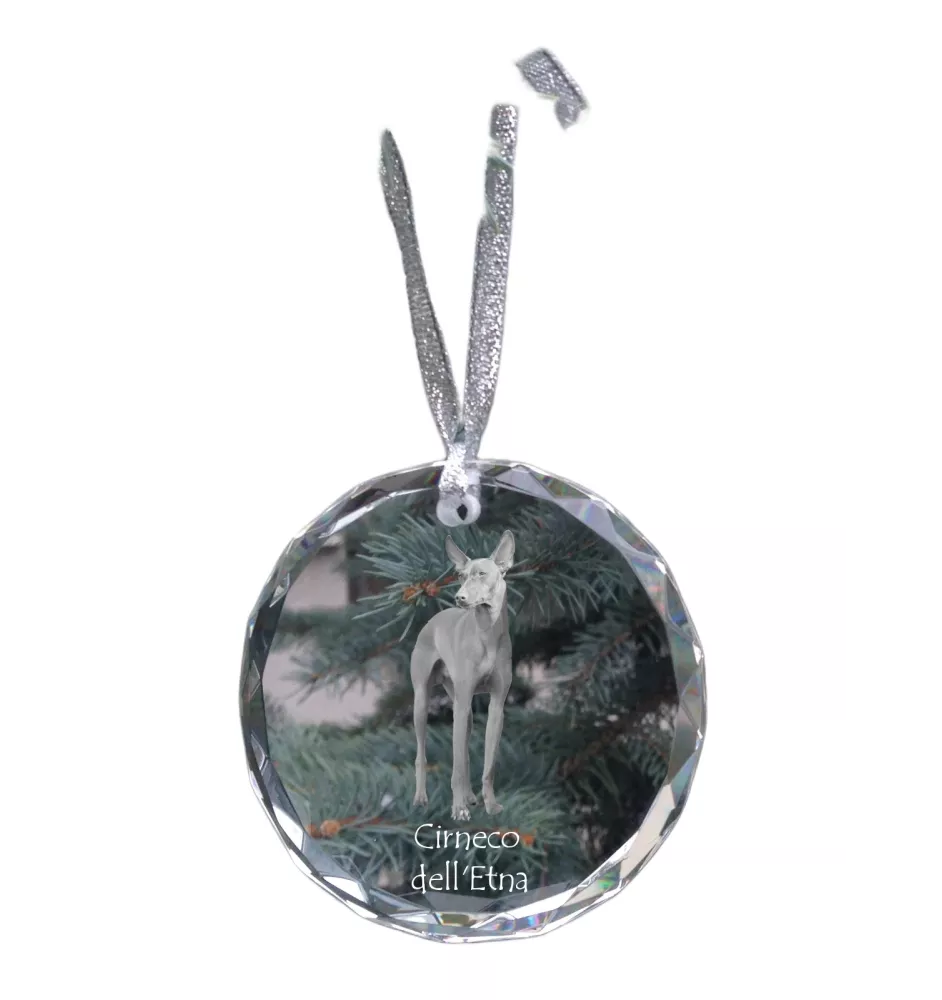 Cirneco dell'Etna medal kryształowy z psem Art-Dog