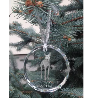 Cirneco dell'Etna medal kryształowy z psem Art-Dog