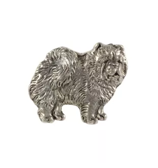 Chow Chow - Hundebrosche in Geschenkbox, elegante Anstecknadel, Reversnadel für Art-Dog Markenjacke