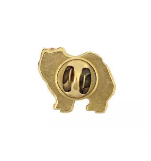 Chow Chow, Chowchow - Broche de chien dans une boîte décorative, épingle élégante en plaqué or, épingle de veste de la marque Art-Dog