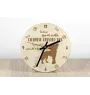 Chinese Crested Dog, Puff - clock with dog, wooden clock with engraving, personalised clock by Art-Dog
