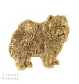 Chow Chow, Chowchow - Broche de chien dans une boîte décorative, épingle élégante en plaqué or, épingle de veste de la marque Art-Dog