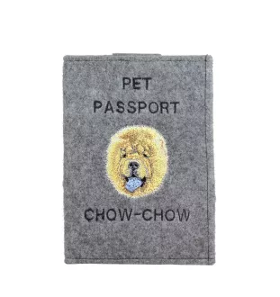 Chow Chow - Dog passport case, document case, gift for the traveller from the Art-Dog brand